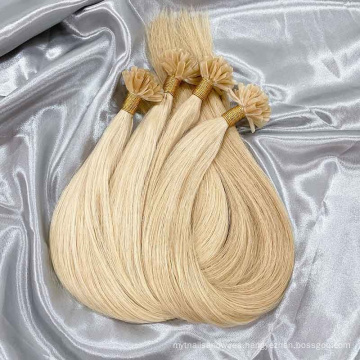 Double Drawn Nail U Tip 100% Virgin Peruvian 613 Human Hair Extensions Seamless Skin Raw Straight Remy Hair Extension